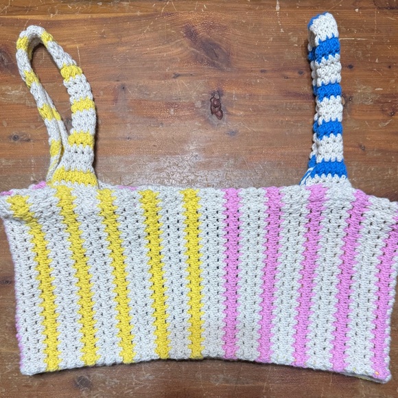 Zara Multicolor Crochet Top - Picture 2 of 3